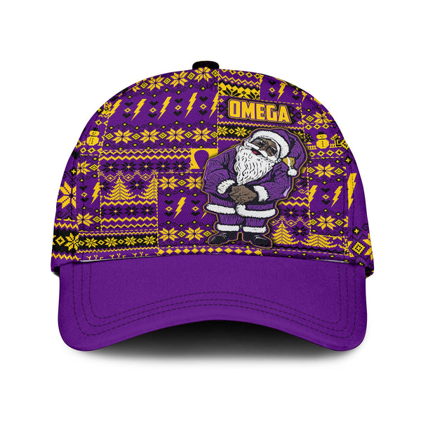 Fraternity Cap - Personalized OPP Christmas Classic Cap Bulldog & Santa Claus Omega Style