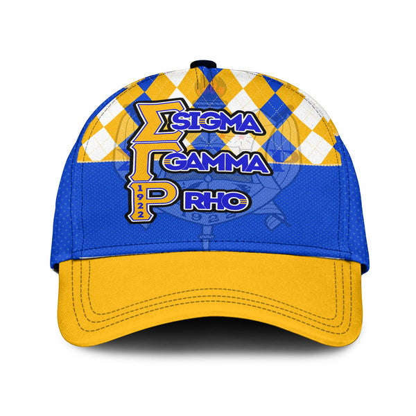 Sorority Cap - Christmas Sigma Gamma Rho Girl Classic Cap Rhombus Pattern Style