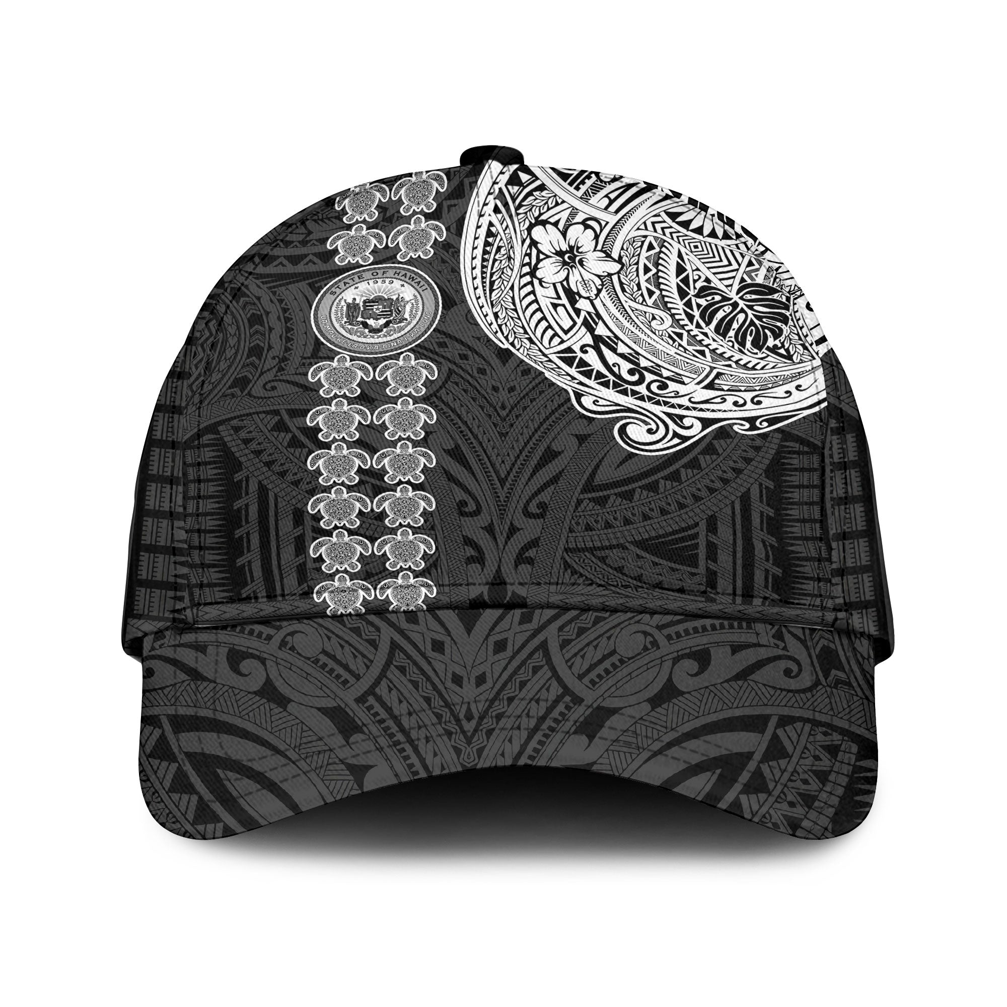 Hawaii Seal Polynesian Turtle Line Classic Cap