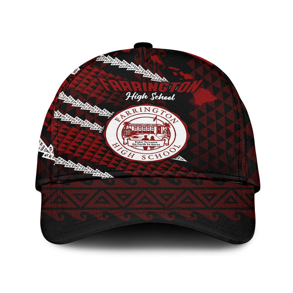 Hawaii Farrington High School Classic Cap Map Style