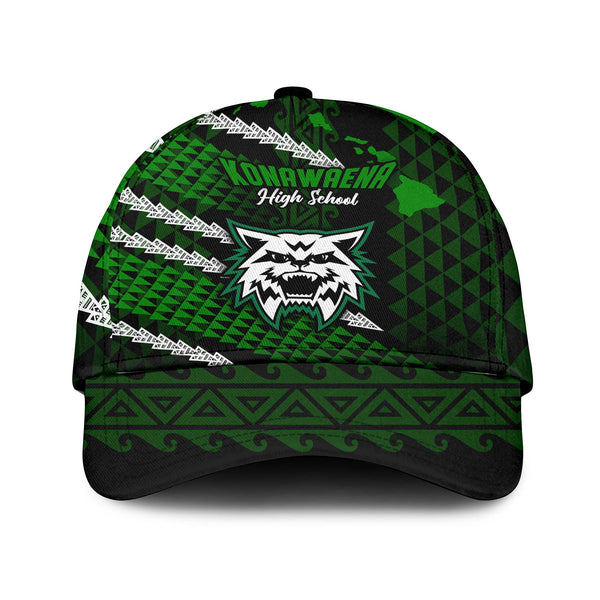 Hawaii Konawaena High School Classic Cap Map Style