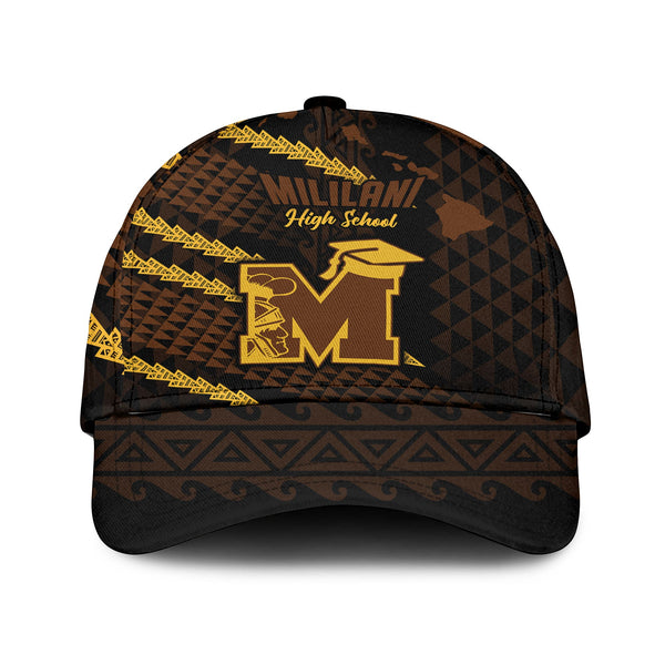 Hawaii Mililani High School Classic Cap Map Style