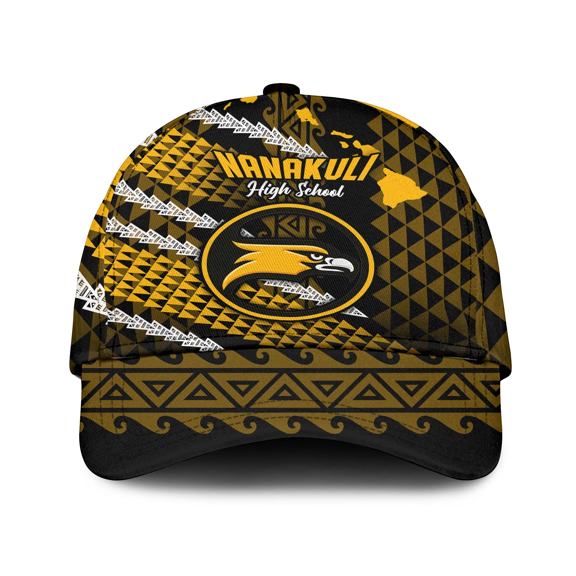 Hawaii Nanakuli High School Classic Cap Map Style