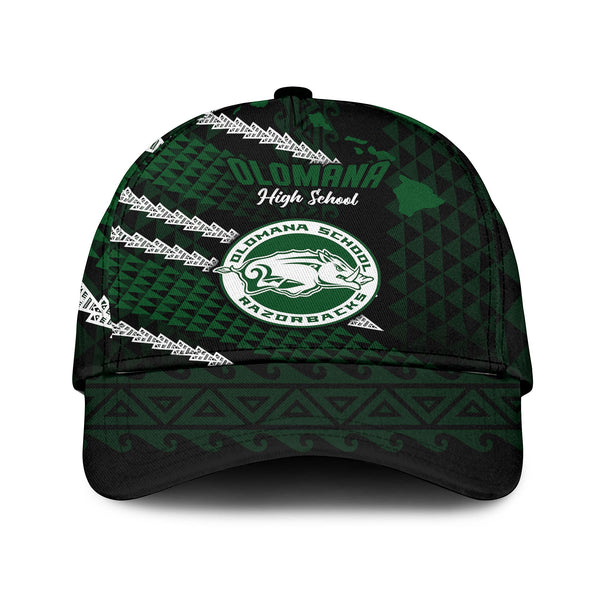 Hawaii Olomana High & Intermediate School Classic Cap Map Style