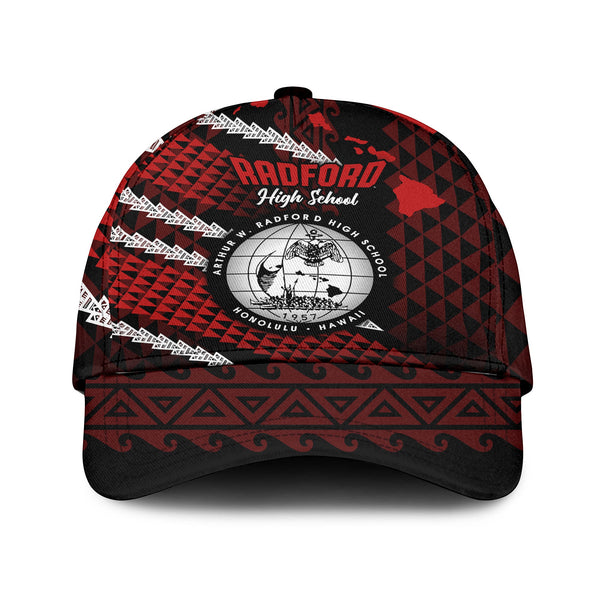 Hawaii Radford High School Classic Cap Map Style