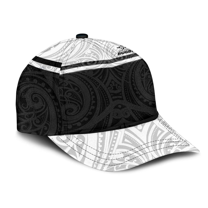 New Zealand Rugby Classic Cap Polynesian Maori Pattern Horizontal Styl ...