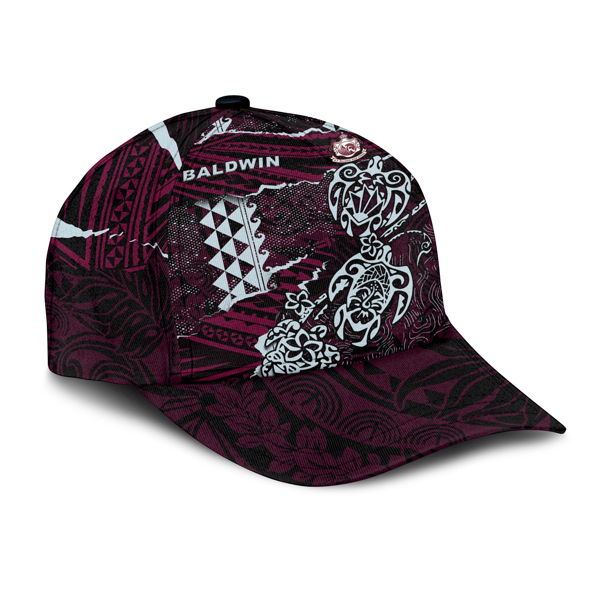 Hawaii Baldwin High School Classic Cap Polynesian Turtle Style