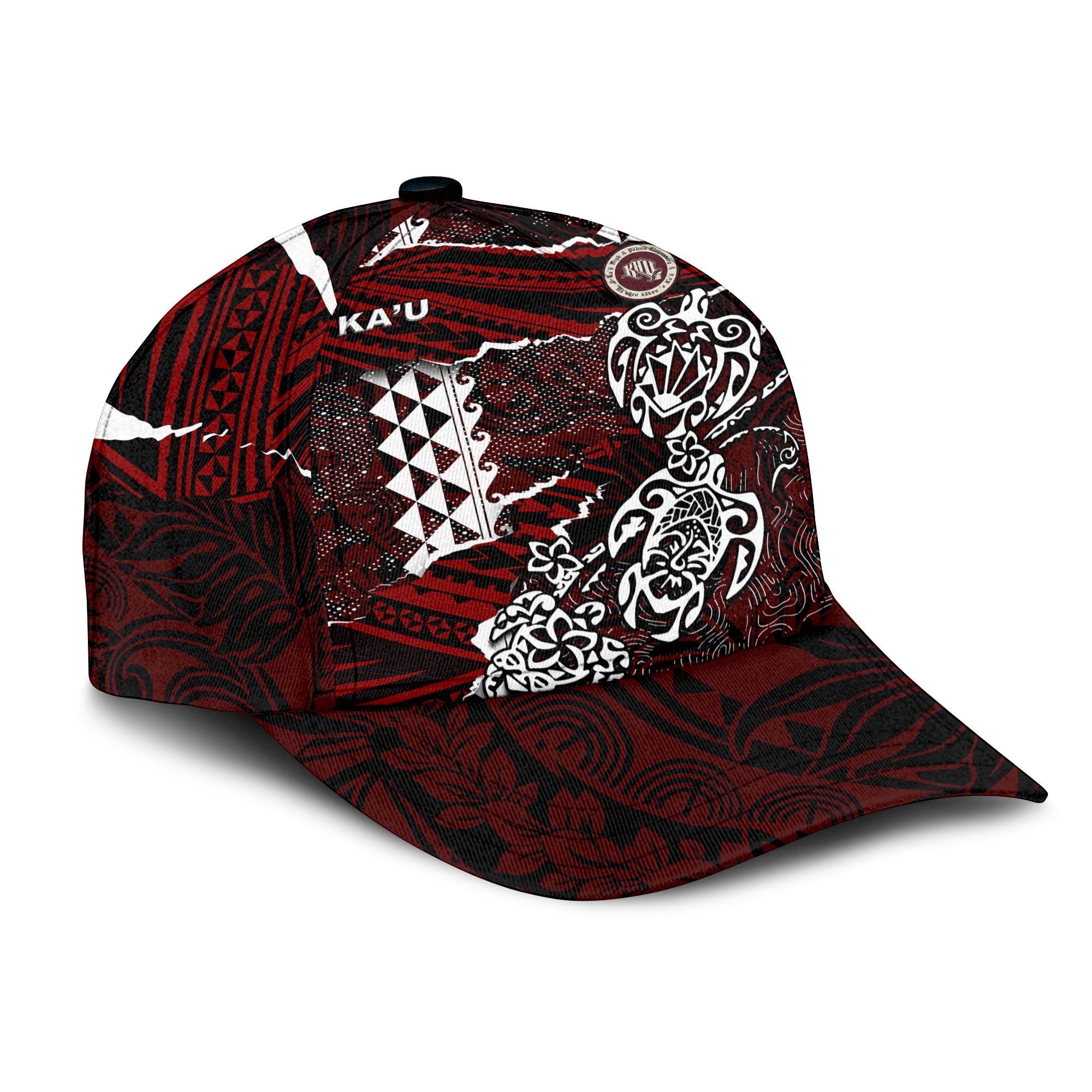 Hawaii Kau High & Pahala Elementary School Classic Cap Polynesian Turtle Style