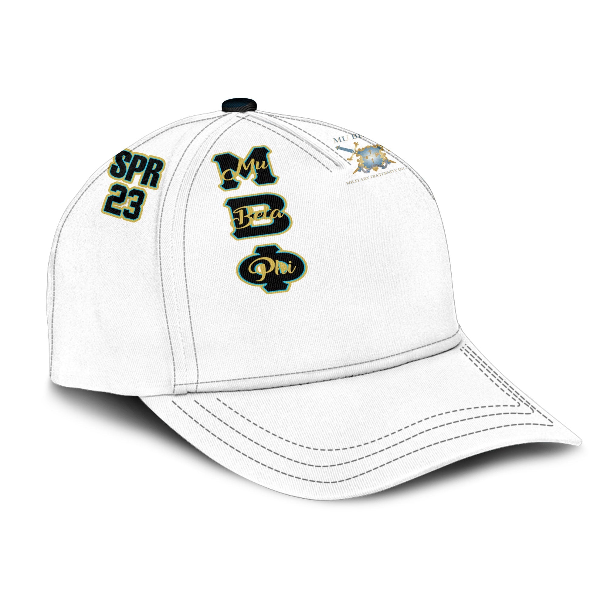 Fraternity Cap - Mu Beta Phi Classic Cap Original White Style