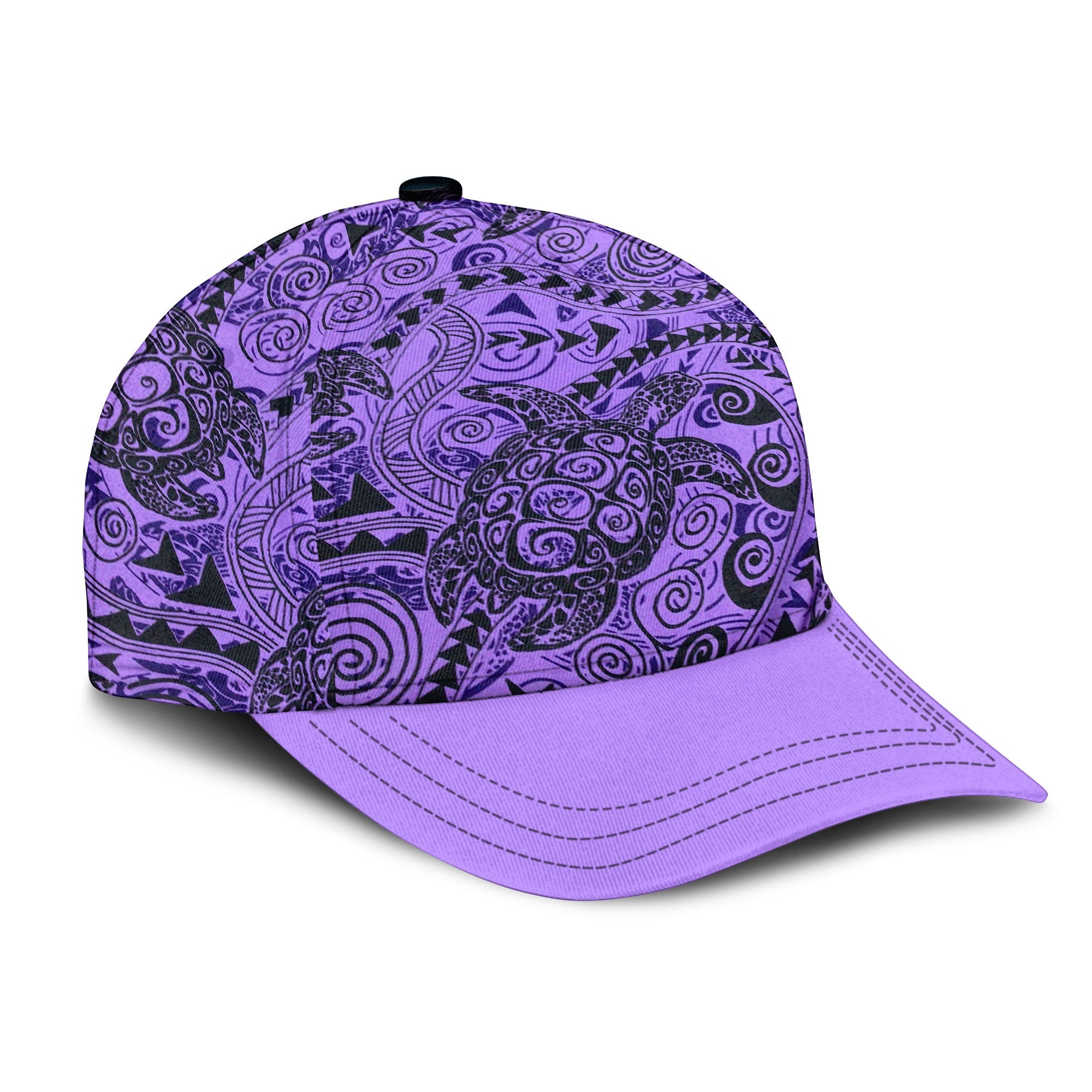 Hawaii Polynesian Turtle Classic Cap Purple Style