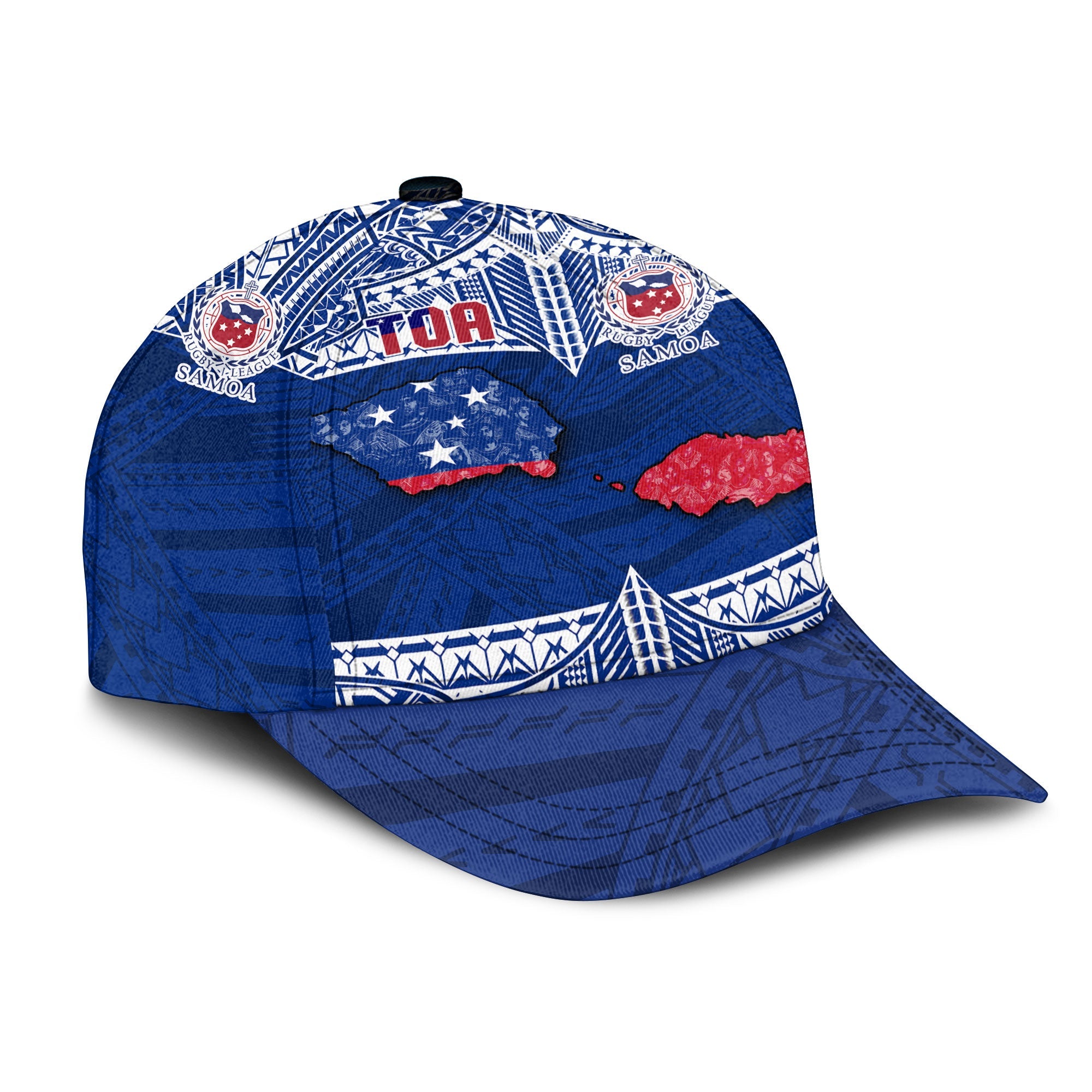 Samoa TOA Rugby Classic Cap Map Style