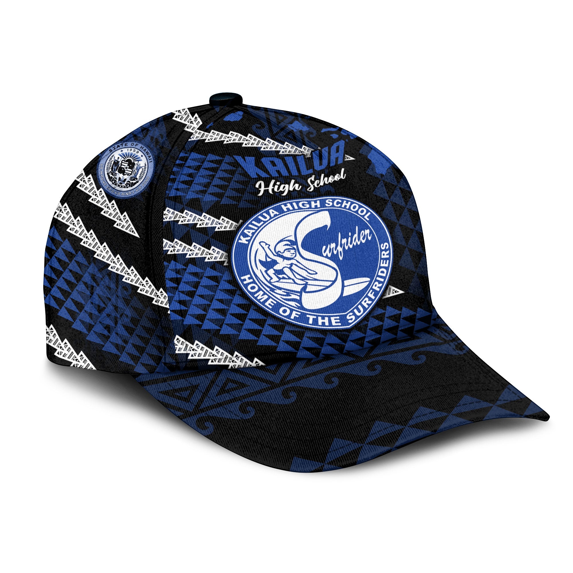 Hawaii Kailua High School Classic Cap Map Style