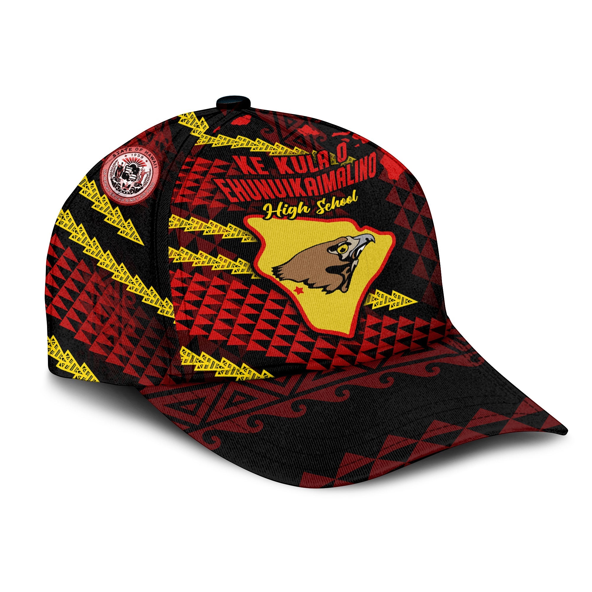 Hawaii Ke Kula O Ehunuikaimalino School Classic Cap Map Style