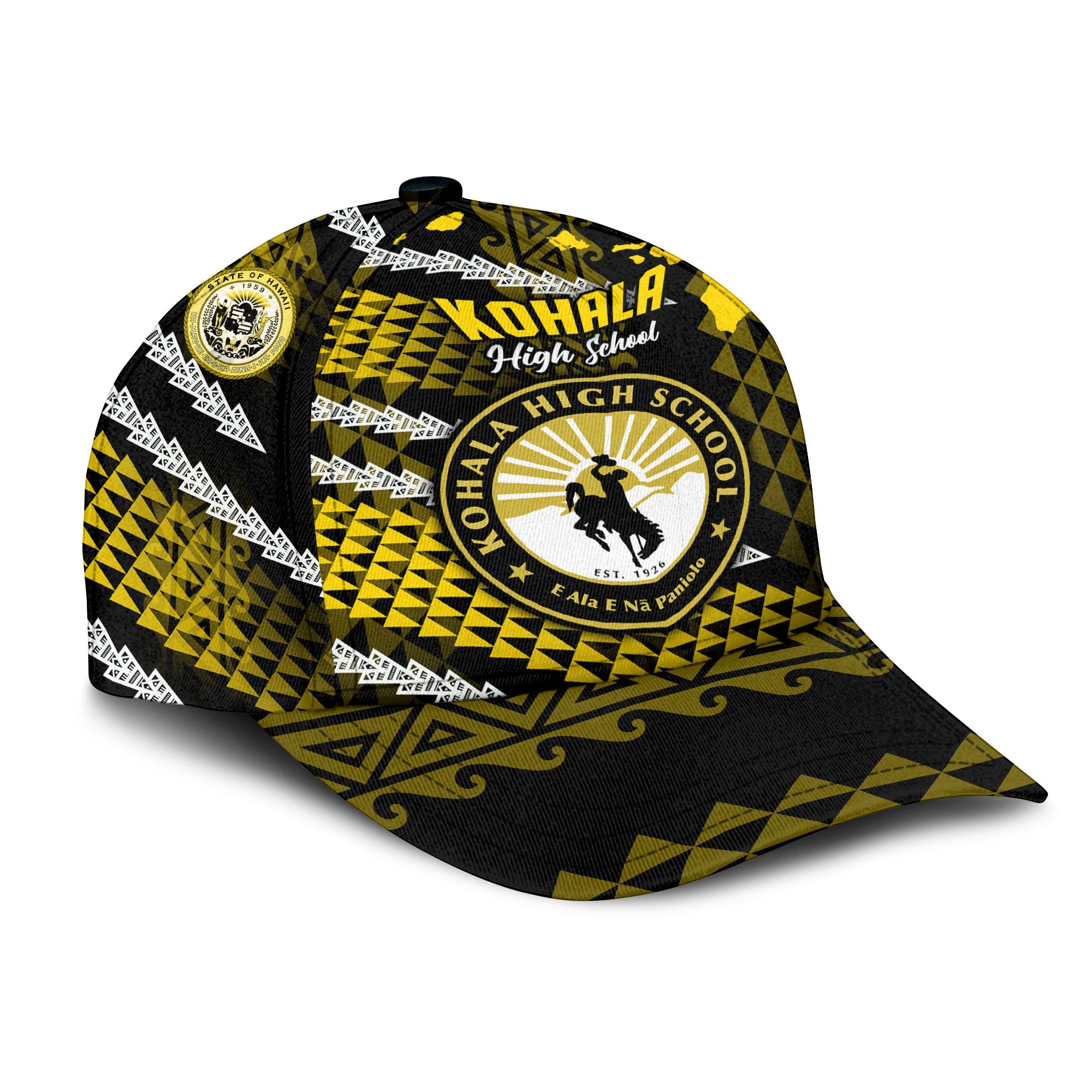 Hawaii Kohala High School Classic Cap Map Style