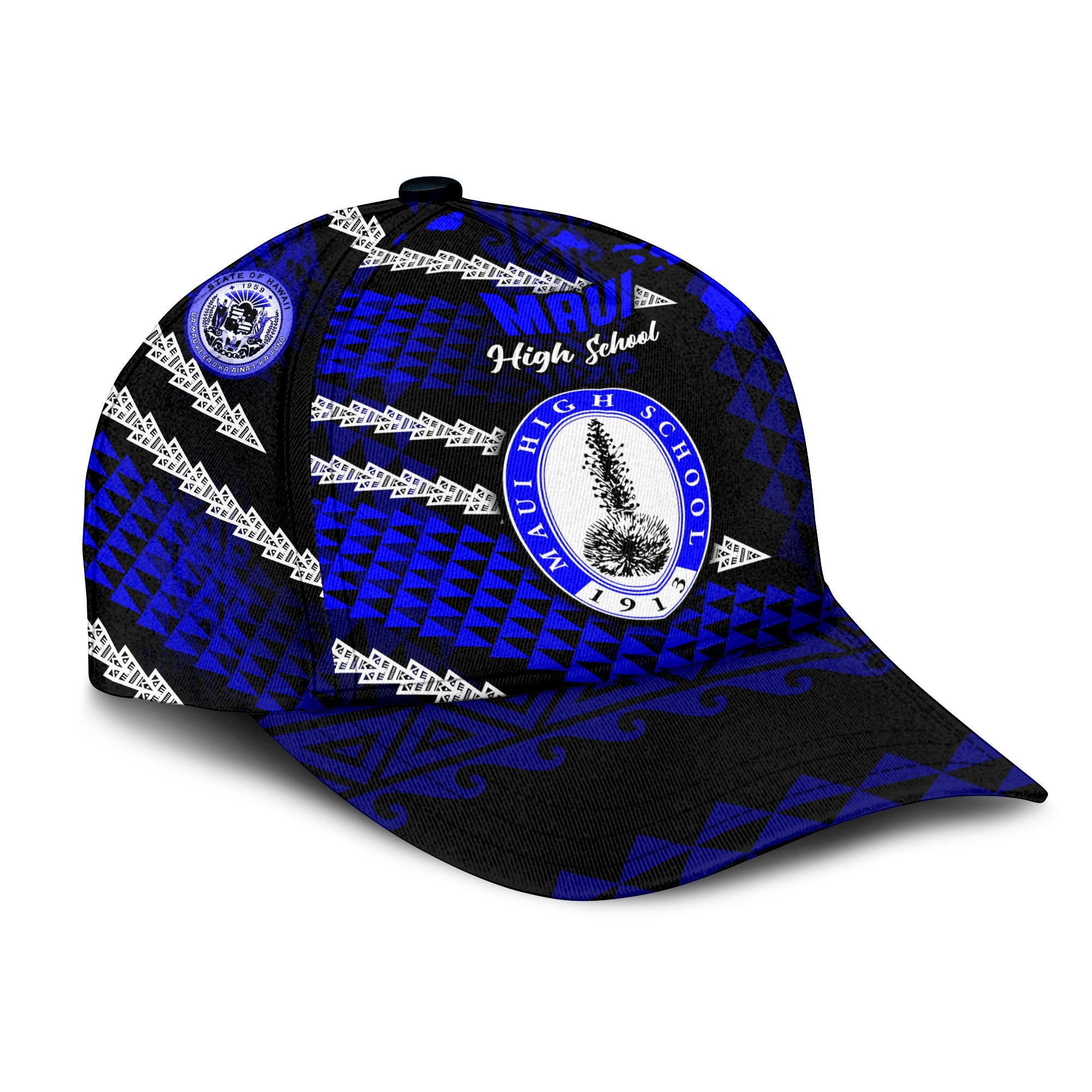 Hawaii Maui High School Classic Cap Map Style