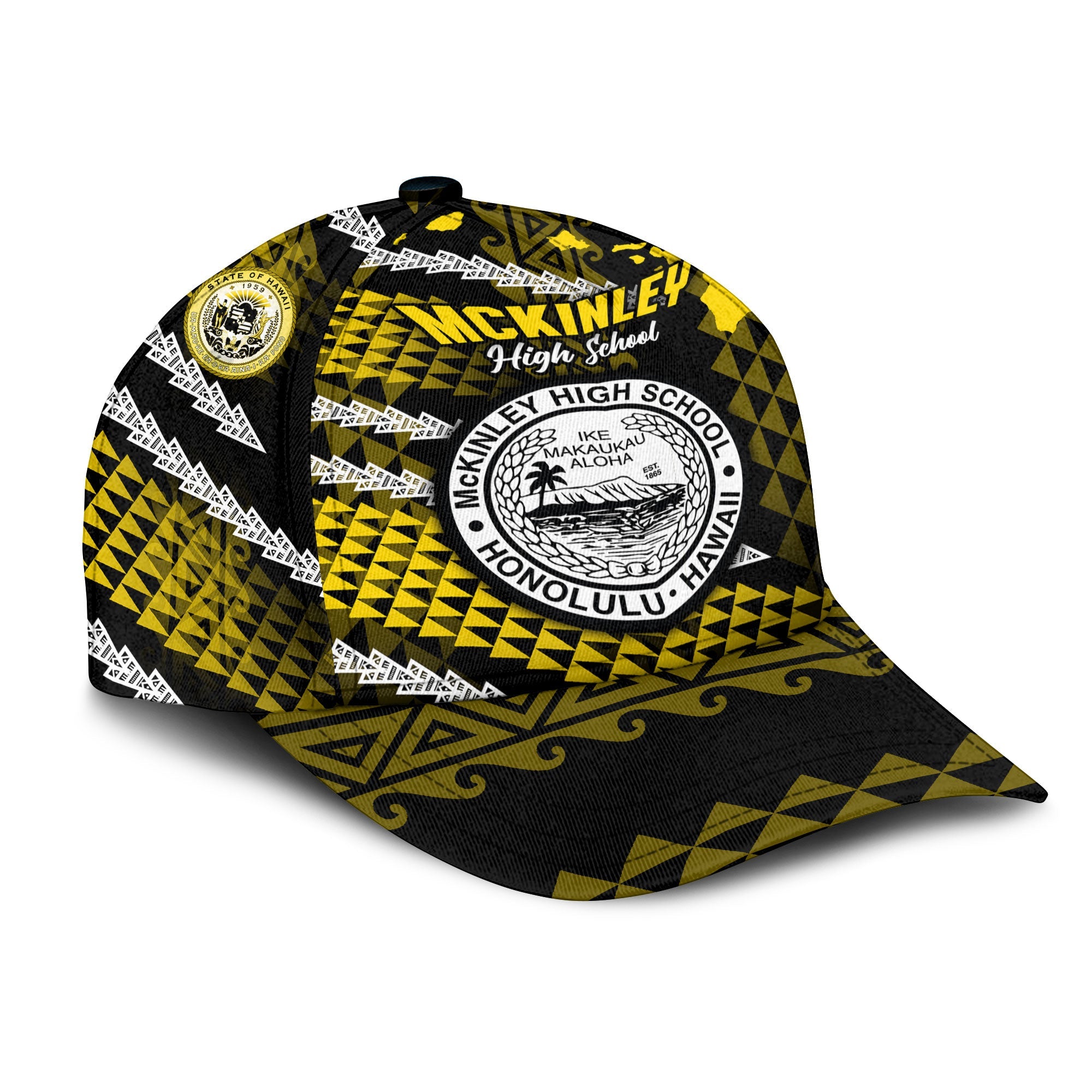 Hawaii President William McKinley High School Classic Cap Map Style