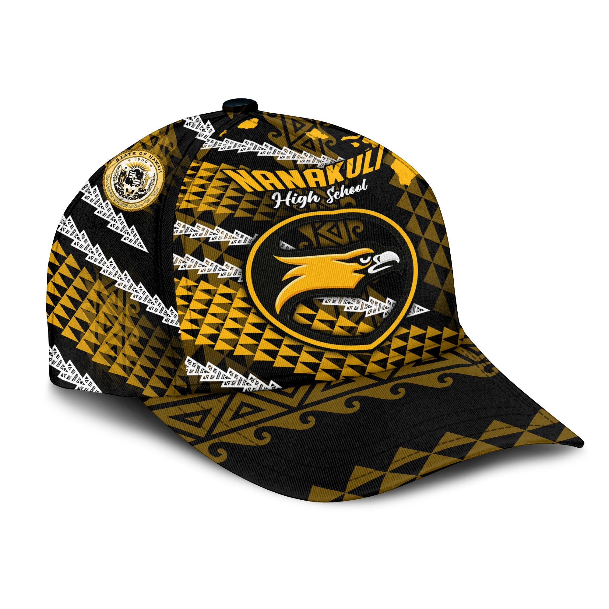 Hawaii Nanakuli High School Classic Cap Map Style