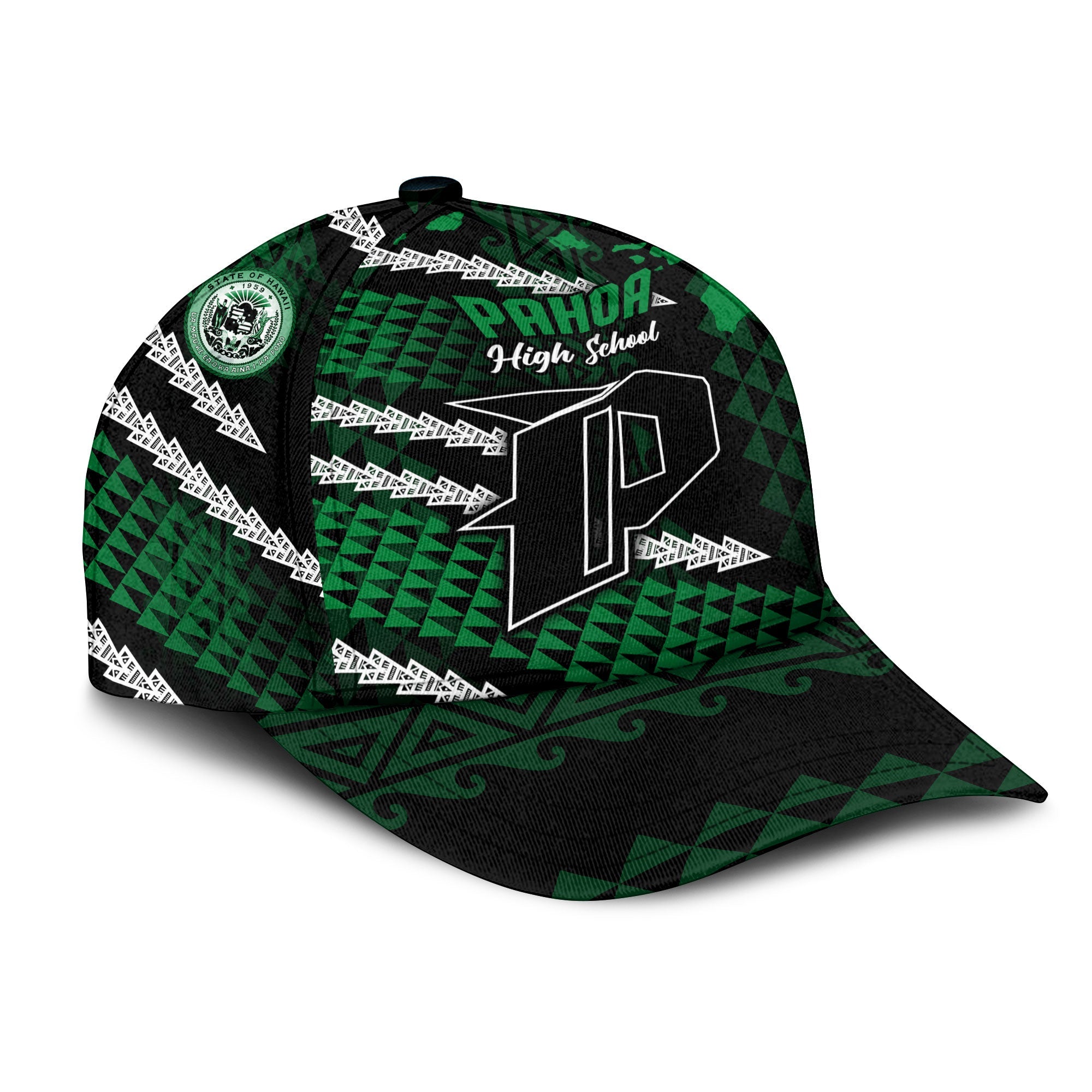 Hawaii Pahoa High & Intermediate School Classic Cap Map Style