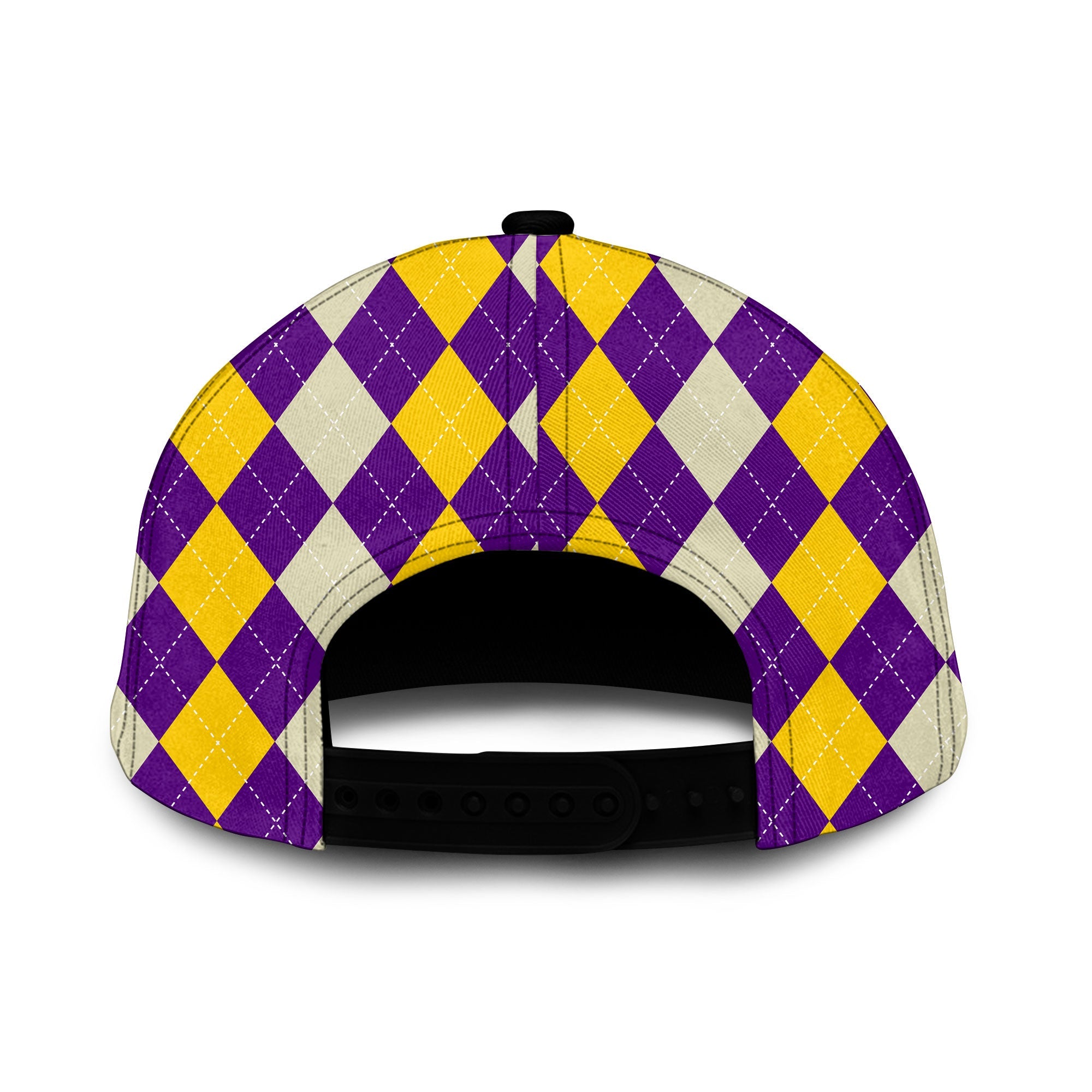 Fraternity Cap - OPP Christmas Classic Cap Bulldog Purple Gold Caro Pattern Style