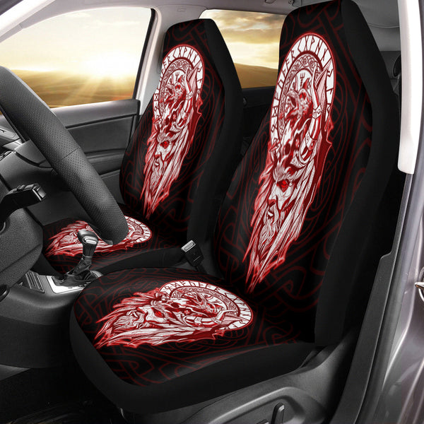 Viking Car Seat Cover Viking Odin Set Red