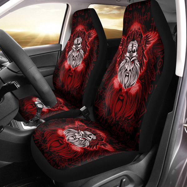 Viking Car Seat Cover Viking Odin Red