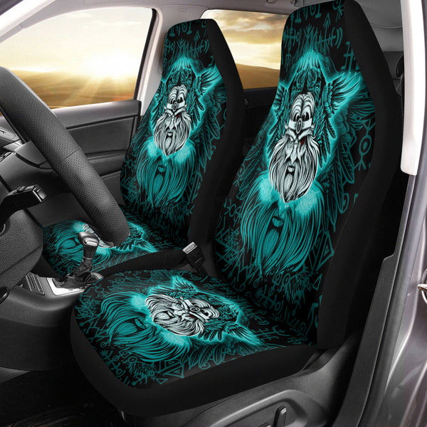 Viking Car Seat Cover Viking Odin Turquoise