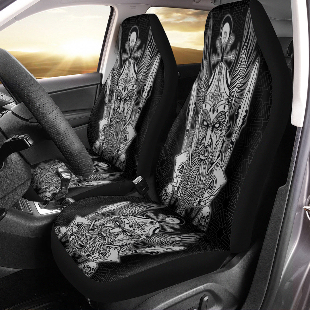 Viking Car Seat Cover Odin And Wolf