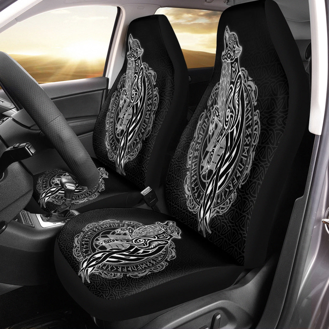 Viking Car Seat Cover Wolf Ver01