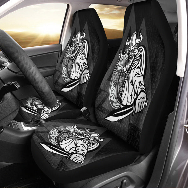 Viking Car Seat Cover Warriors Valknut Style