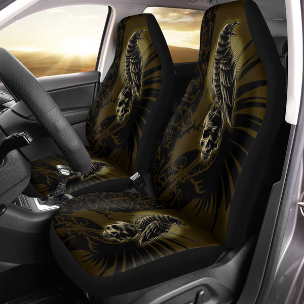 Viking Car Seat Cover Raven Special Style