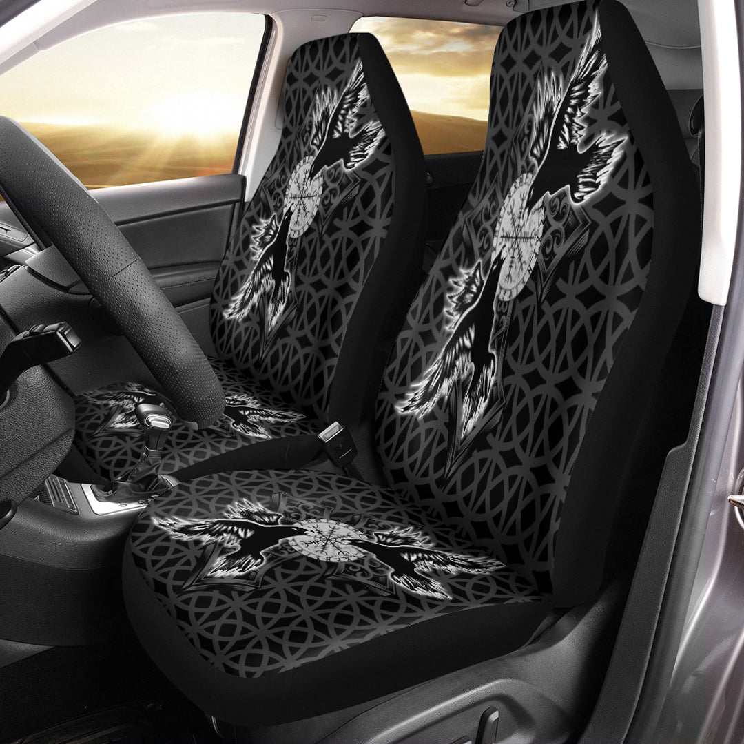 Viking Car Seat Cover Viking Raven Cross