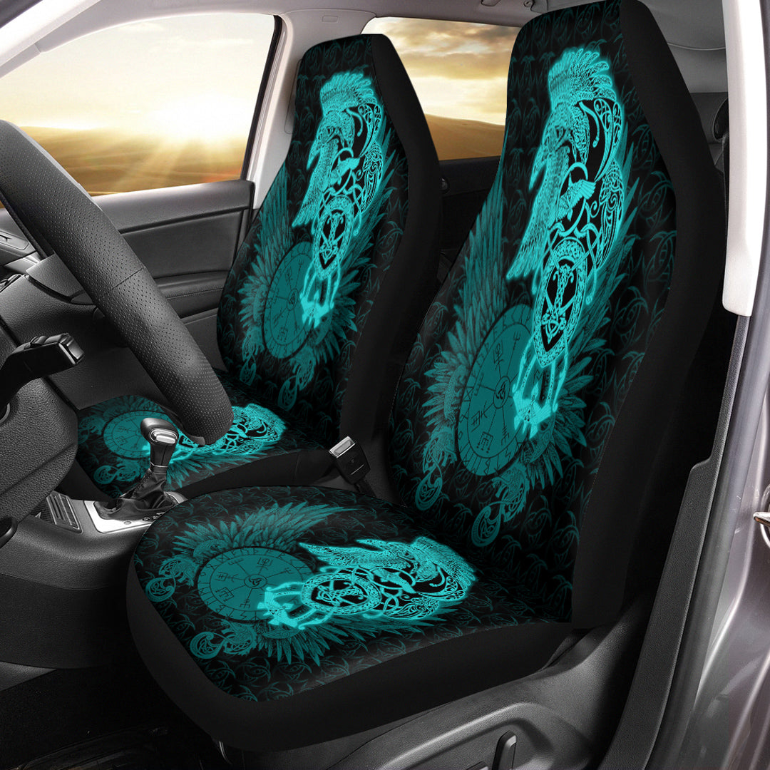 Viking Car Seat Cover Raven Viking Turquoise