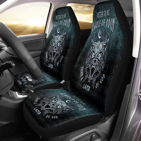 Viking Car Seat Cover Better To Be A Wolf of Odin