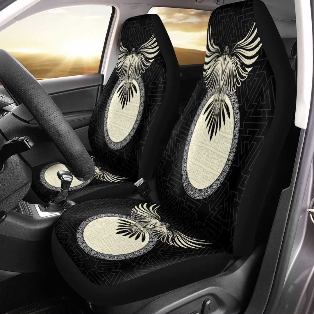 Viking Car Seat Cover Viking Raven Gold