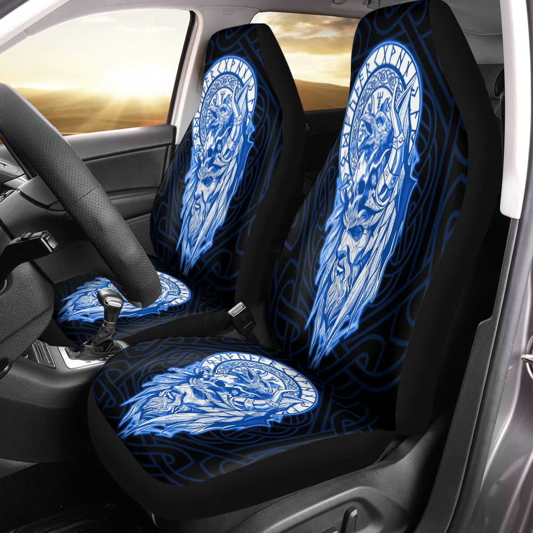 Viking Car Seat Cover Viking Odin Set Blue