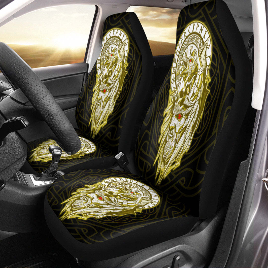 Viking Car Seat Cover Viking Odin Set Gold