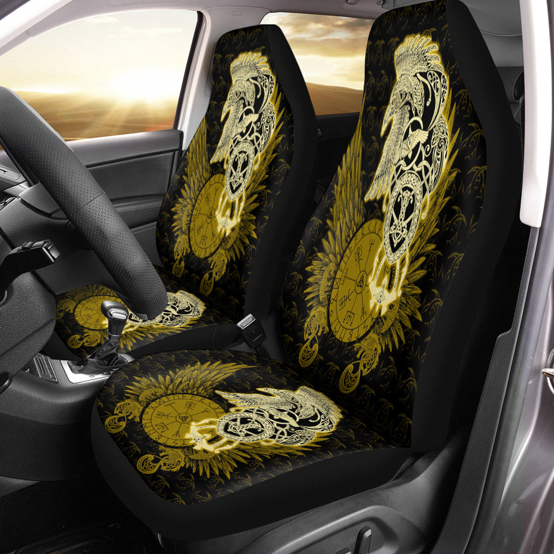 Viking Car Seat Cover Raven Viking Gold