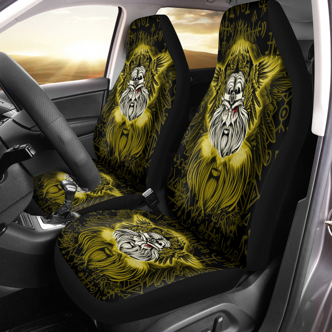 Viking Car Seat Cover Viking Odin Gold