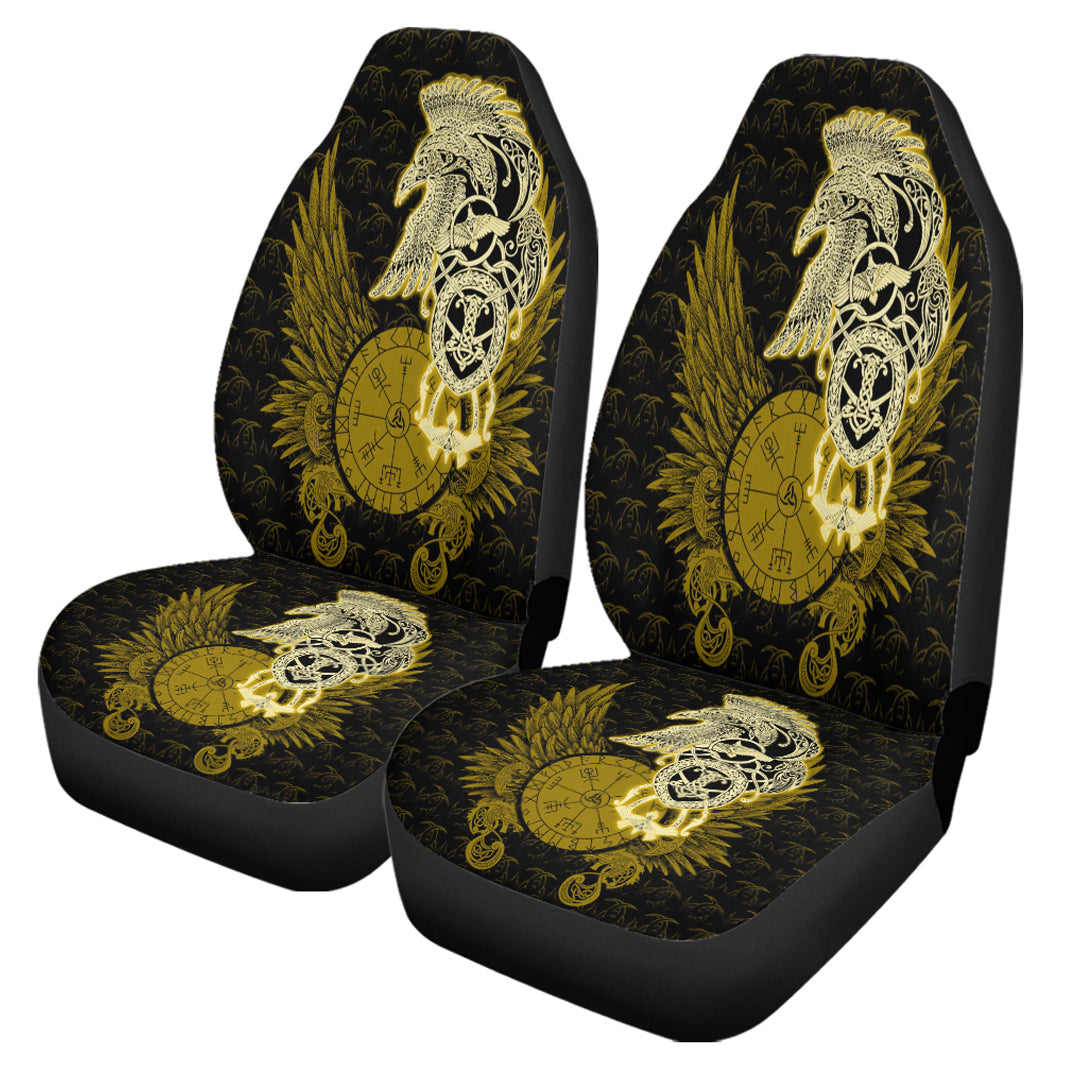 Viking Car Seat Cover Raven Viking Gold