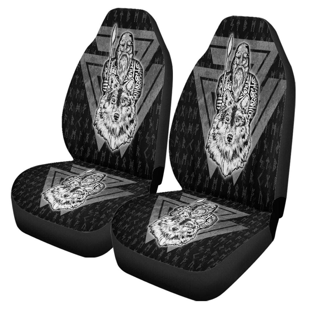 Viking Car Seat Cover Viking Odin Wolf