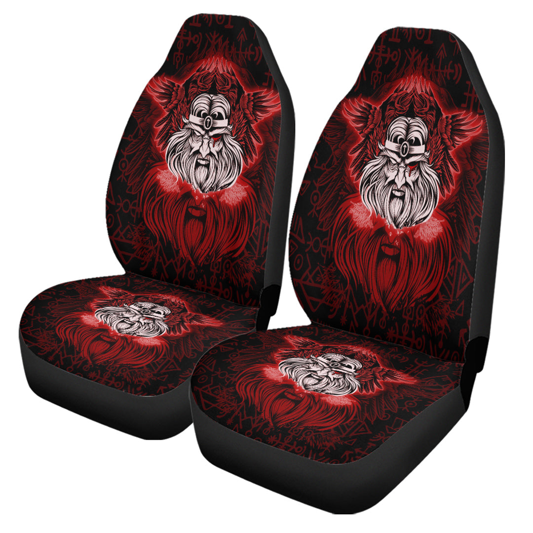 Viking Car Seat Cover Viking Odin Red