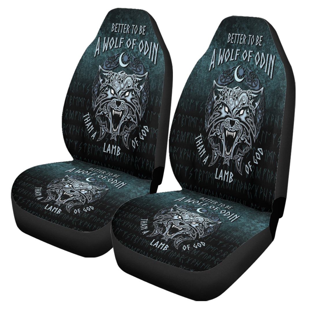 Viking Car Seat Cover Better To Be A Wolf of Odin