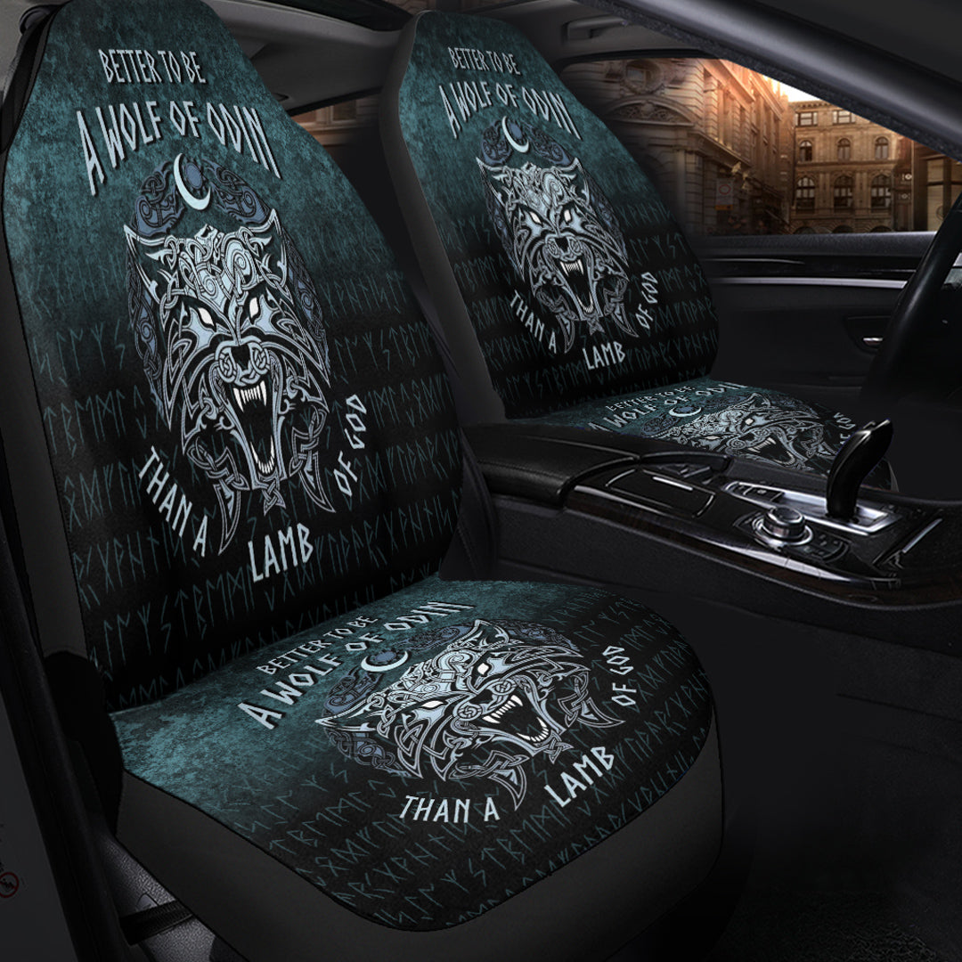 Viking Car Seat Cover Better To Be A Wolf of Odin