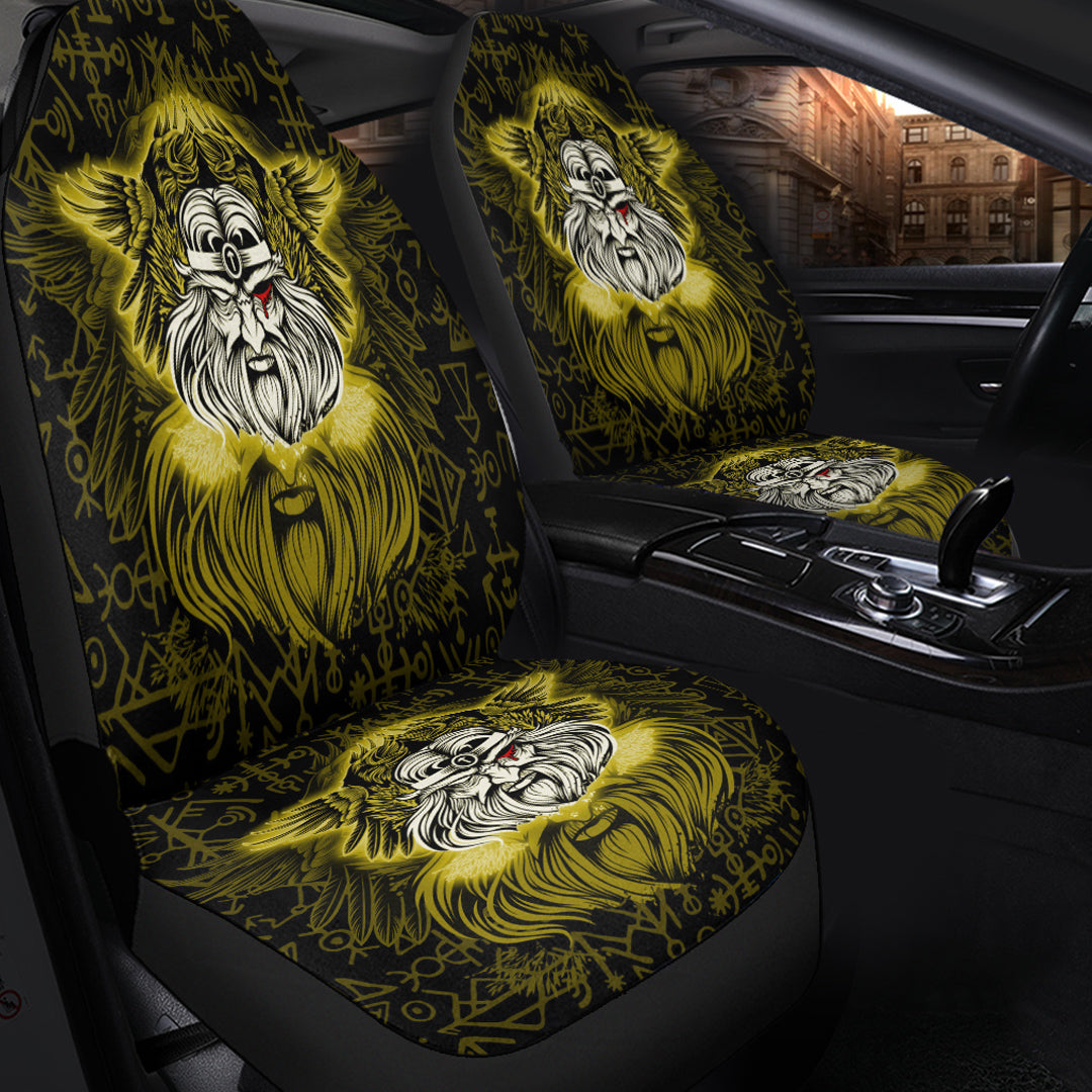 Viking Car Seat Cover Viking Odin Gold