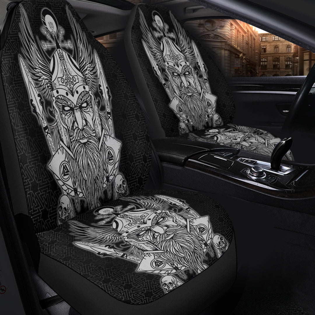 Viking Car Seat Cover Odin And Raven