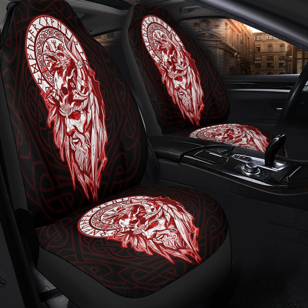 Viking Car Seat Cover Viking Odin Set Red