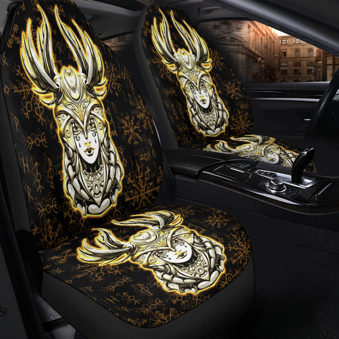 Viking Car Seat Cover Viking Valkyrie Gold