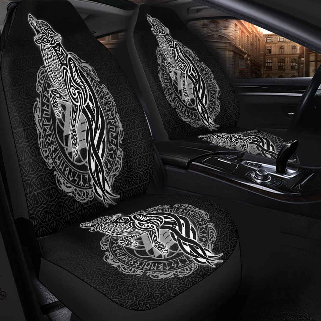 Viking Car Seat Cover Wolf Ver01