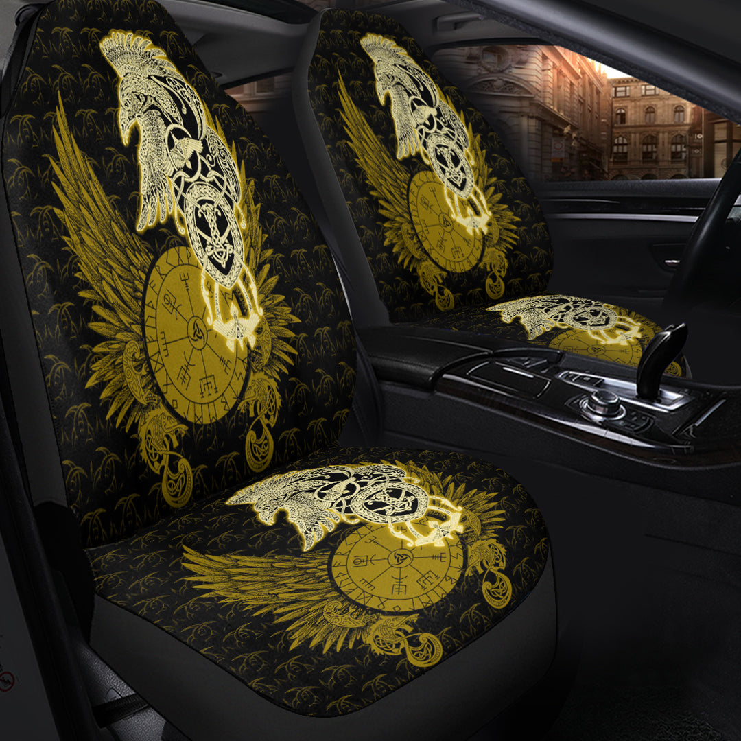 Viking Car Seat Cover Raven Viking Gold