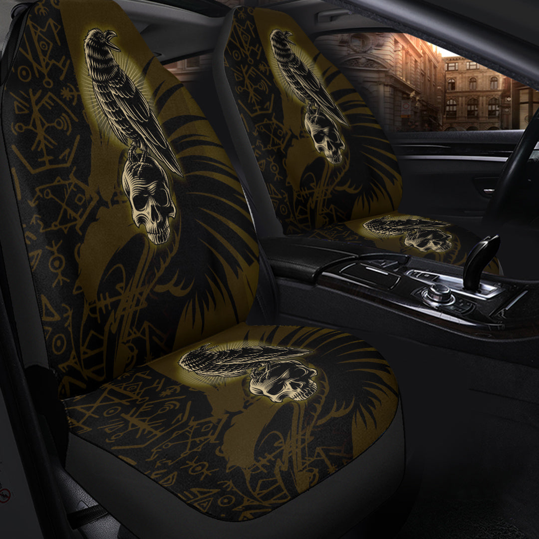 Viking Car Seat Cover Raven Special Style